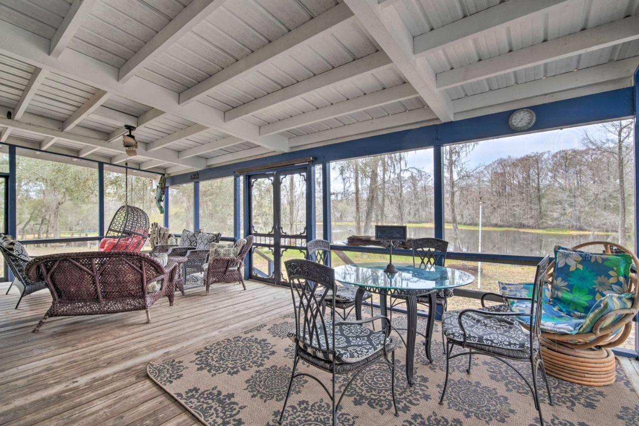 Unplugged Withlacoochee Riverfront Retreat! Bushnell Luaran gambar
